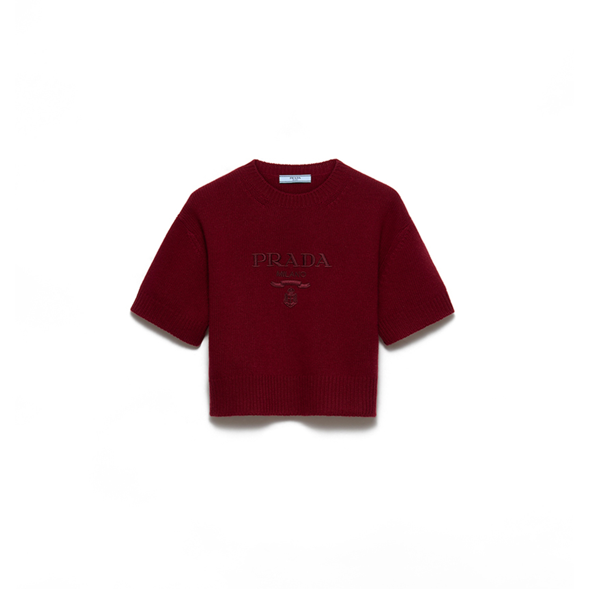 PRADA WOOL AND CASHMERE CREW-NECK SWEATER P24Z1U